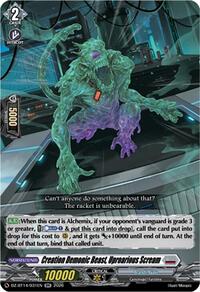 Creation Demonic Beast, Uproarious Scream | DZ-BT14: Envoys of the Crimson Moon | RR | Normal | #DZ-BT14/031EN
