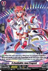 X-CeeDaNCe, Inno Progrett | DZ-BT14: Envoys of the Crimson Moon | C | Normal | #DZ-BT14/122EN