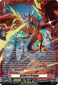 Outburst Dragon (FR) | DZ-BT14: Envoys of the Crimson Moon | Frame Rare | Normal | #DZ-BT14/FR04EN