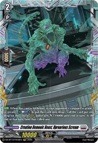 Creation Demonic Beast, Uproarious Scream (FR) | DZ-BT14: Envoys of the Crimson Moon | Frame Rare | Normal | #DZ-BT14/FR18EN