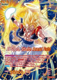Son Goku & Vegeta // SS Gogeta, Situation Reversal Fusion (SLR) | Impact Beyond Dimensions | Special Leader Rare | Foil | #BT31-001