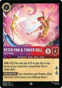 Peter Pan & Tinker Bell - Fast Friends | Attack of the Vine! | Super Rare | Cold Foil | #60/207