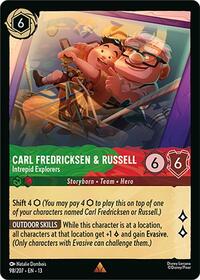 Carl Fredricksen & Russell - Intrepid Explorers | Attack of the Vine! | Rare | Cold Foil | #98/207