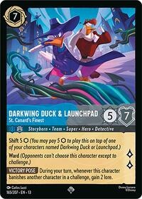 Darkwing Duck & Launchpad - St. Canard's Finest | Attack of the Vine! | Super Rare | Cold Foil | #165/207
