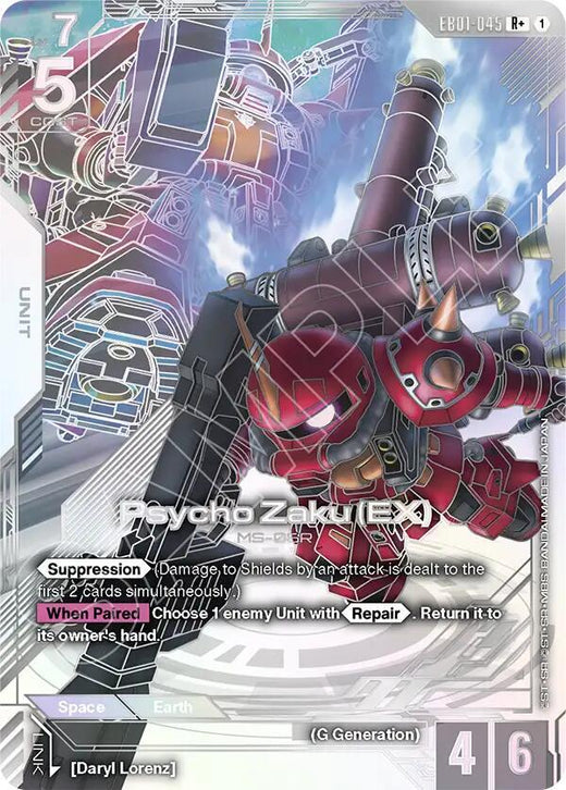 Psycho Zaku (EX) (R+) EB01-045 R+ Holofoil