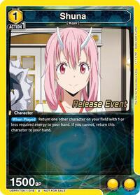Shuna (018) | UE20BT: That Time I Got Reincarnated as a Slime Release Event Cards | Uncommon | Normal | #UEPR/TSK-1-018