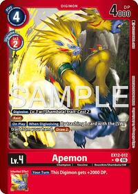 Apemon (Limited Foil) | Digital World Shambala | Common | #EX12-012 C