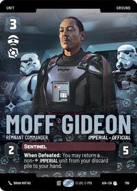 Moff Gideon - Remnant Commander (Prestige) | Ashes of the Empire | Uncommon | Normal | #799