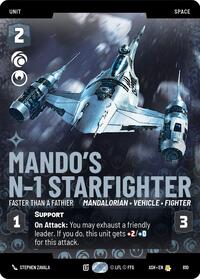 Mando's N-1 Starfighter - Faster than a Fathier (Prestige) | Ashes of the Empire | Rare | Normal | #810