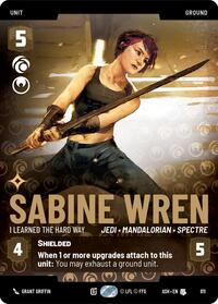 Sabine Wren - I Learned the Hard Way (Prestige) | Ashes of the Empire | Uncommon | Normal | #811