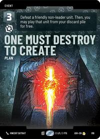 One Must Destroy to Create (Prestige) | Ashes of the Empire | Rare | Normal | #816