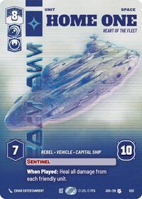 Home One - Heart of the Fleet (Prestige) | Ashes of the Empire | Uncommon | Normal | #820