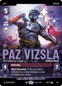 Paz Vizsla - For a Brighter Future (Prestige Foil) | Ashes of the Empire | Rare | #832