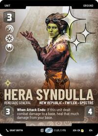 Hera Syndulla - Renegade General (Prestige Foil) | Ashes of the Empire | Rare | #834