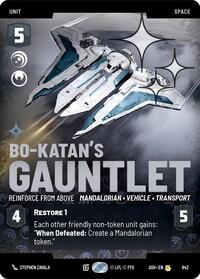 Bo-Katan's Gauntlet - Reinforce from Above (Prestige Foil) | Ashes of the Empire | Rare | #843