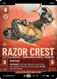 Razor Crest - Outfitted Armament (Prestige Foil) | Ashes of the Empire | Uncommon | #852
