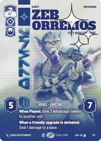 Zeb Orrelios - Fists Work Every Time (Prestige Foil) | Ashes of the Empire | Legendary | #871