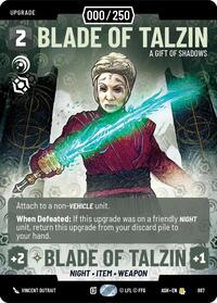 Blade of Talzin - A Gift of Shadows (Serialized) | Ashes of the Empire | Rare | Foil | #887