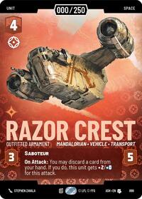 Razor Crest - Outfitted Armament (Serialized) | Ashes of the Empire | Uncommon | Foil | #899