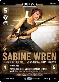 Sabine Wren - I Learned the Hard Way (Serialized) | Ashes of the Empire | Uncommon | Foil | #905
