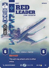 Red Leader - Strike the Reactor (Serialized) | Ashes of the Empire | Rare | Foil | #912