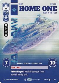 Home One - Heart of the Fleet (Serialized) | Ashes of the Empire | Uncommon | Foil | #914