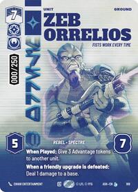 Zeb Orrelios - Fists Work Every Time (Serialized) | Ashes of the Empire | Legendary | Foil | #918