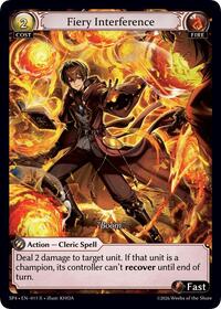 Fiery Interference | Supporter Pack 4 | Rare | Normal | #011