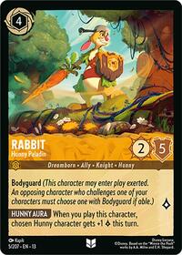 Rabbit - Hunny Paladin | Attack of the Vine! | Uncommon | Cold Foil | #5/207
