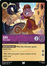 Abu - Wise Sultan | Attack of the Vine! | Uncommon | Cold Foil | #43/207