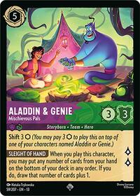 Aladdin & Genie - Mischievous Pals | Attack of the Vine! | Super Rare | Cold Foil | #59/207
