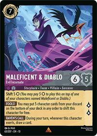 Maleficent & Diablo - Evil Incarnate | Attack of the Vine! | Rare | Cold Foil | #63/207