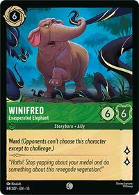 Winifred - Exasperated Elephant | Attack of the Vine! | Common | Normal | #84/207