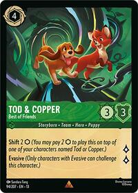 Tod & Copper - Best of Friends | Attack of the Vine! | Rare | Cold Foil | #94/207