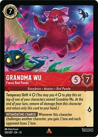 Grandma Wu - Fierce Red Panda | Attack of the Vine! | Rare | Cold Foil | #120/207
