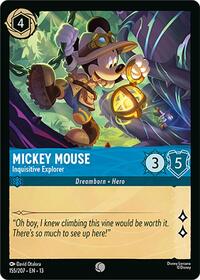 Mickey Mouse - Inquisitive Explorer 155/207 Common