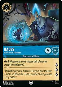 Hades - Meticulous Schemer | Attack of the Vine! | Uncommon | Cold Foil | #156/207