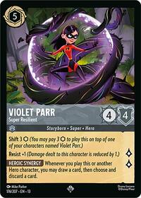 Violet Parr - Super Resilient | Attack of the Vine! | Super Rare | Cold Foil | #176/207