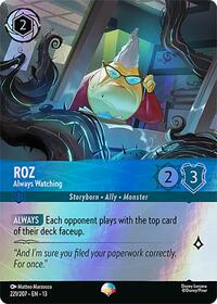 Roz - Always Watching (Epic) 221/207 Epic Holofoil