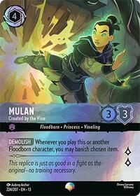 Mulan - Created by the Vine (Epic) 224/207 Epic Holofoil