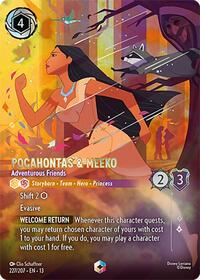 Pocahontas & Meeko - Adventurous Friends (Enchanted) | Attack of the Vine! | Enchanted | Holofoil | #227/207