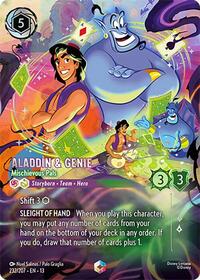 Aladdin & Genie - Mischievous Pals (Enchanted) | Attack of the Vine! | Enchanted | Holofoil | #232/207