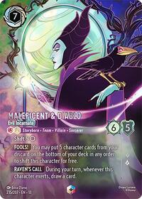 Maleficent & Diablo - Evil Incarnate (Enchanted) 235/204 Enchanted Holofoil