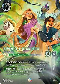 Rapunzel & Flynn Rider - Unlikely Pair (Enchanted) | Attack of the Vine! | Enchanted | Holofoil | #239/207