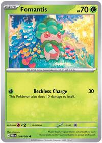 Fomantis - 003/084 | ME05: Pitch Black | Common | Reverse Holofoil | #003/084