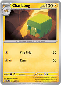 Charjabug | ME05: Pitch Black | Common | Reverse Holofoil | #025/084