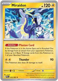 Miraidon | ME05: Pitch Black | Rare | Reverse Holofoil | #028/084