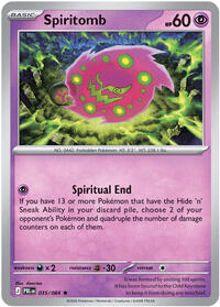 Spiritomb | ME05: Pitch Black | Rare | Holofoil | #035/084