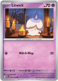 Litwick | ME05: Pitch Black | Common | Reverse Holofoil | #036/084