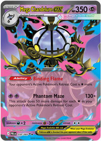 Mega Chandelure ex - 038/084 | ME05: Pitch Black | Double Rare | Holofoil | #038/084